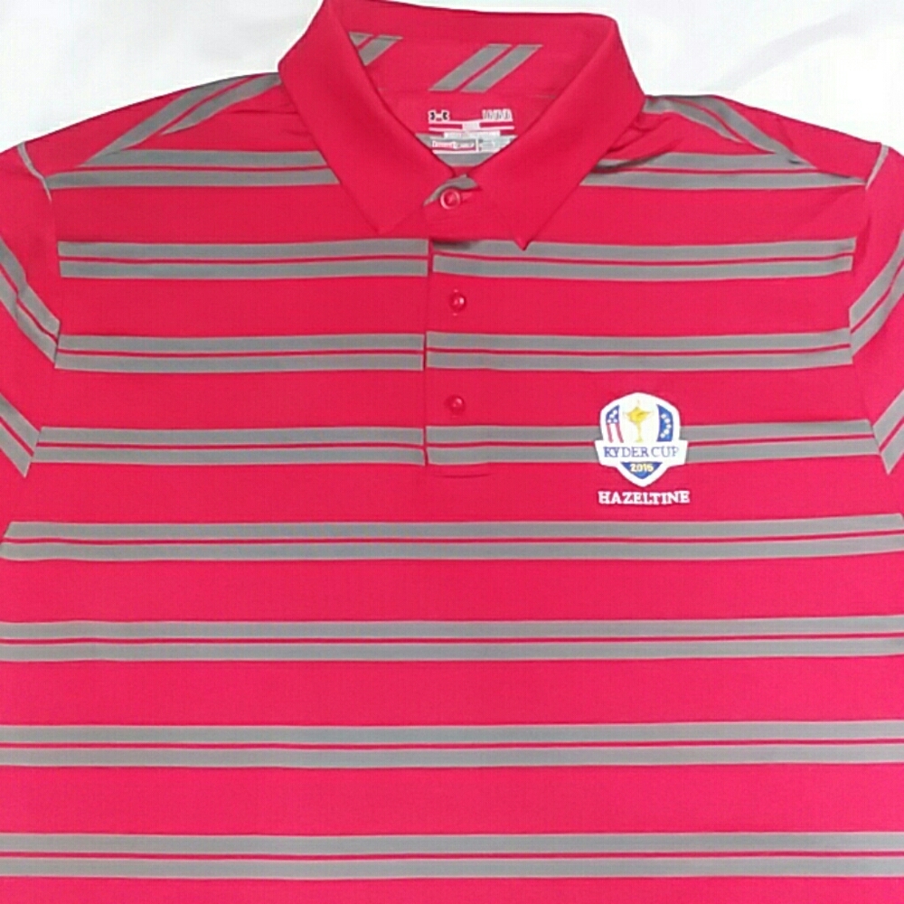 Under Armour Men's Polo Large Loose Red